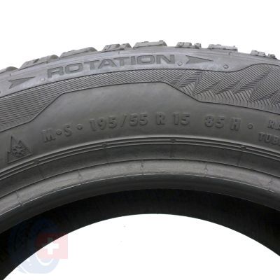 6. Opony 195/55 R15 4x UNIROYAL 85H MS plus 77 Zimowe 2014/2017 Nieużywane 