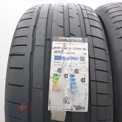 3. Opony 255/45 R19 2x HANKOOK 104W XL Ventus S1 evo3 ev Sound Absorber Letnie 2025