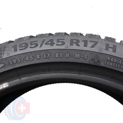 4. Opony 195/45 R17 2x CONTINENTAL 81H WinterContact TS860 Zimowe 2019 6mm
