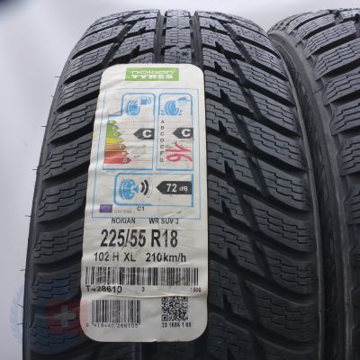 2. Opony 225/55 R18 2x NOKIAN 102H XL WR SUV 3 Zimowe 2016 