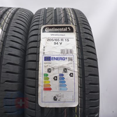 2. Opony 205/65 R15 2x CONTINENTAL 94V UltraContact  Letnie 2023