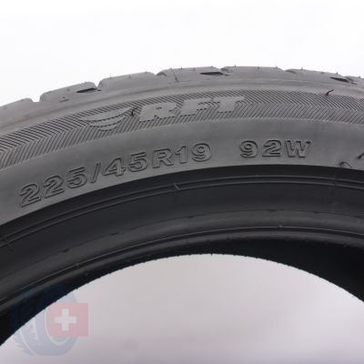 4. Opona 225/45 R19 1x BRIDGESTONE 92W Potenza S001 RFT BMW Letnia 2018 Nieużywana  