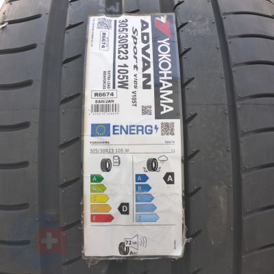 3. Opony 305/30 R23 2 x YOKOHAMA 105W XL Advan Sport V105 Letnie 2025 