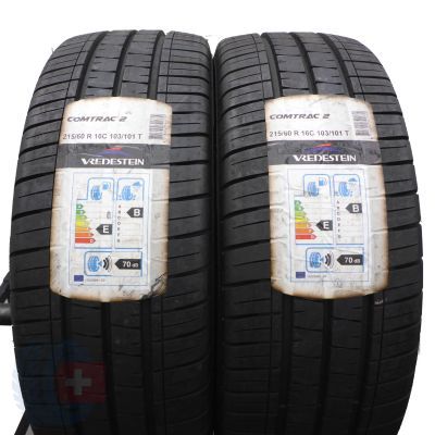 3. Opony 215/60 R16C 4x VREDESTEIN 103/101T Comtrac 2 Letnie 2019 Jak Nowe