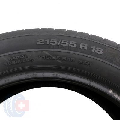 4. 2 x CONTINENTAL 215/55 R18 95H 6,5mm ContiPremiumContact2 Lato DOT16/14