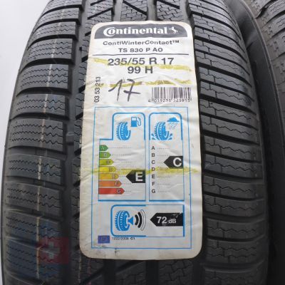 2. Opony 235/55 R17 2x CONTINENTAL 99H AO ContiWinterContact Ts830P Zimowe 2017 Nieużywane