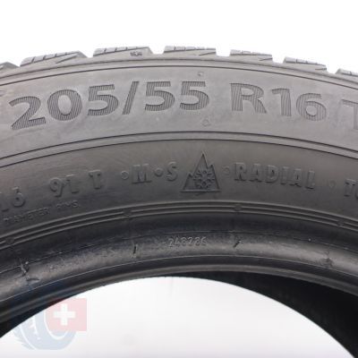 2. Opony 205/55 R16 4x BARUM 91T Polaris 5 Zimowe 2018, 2021 7-7,2mm