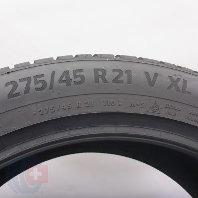 7. Opony 275/45 R21 2x CONTINENTAL 110V XL WinterContact TS 870 P Zimowe 2024 8,6mm