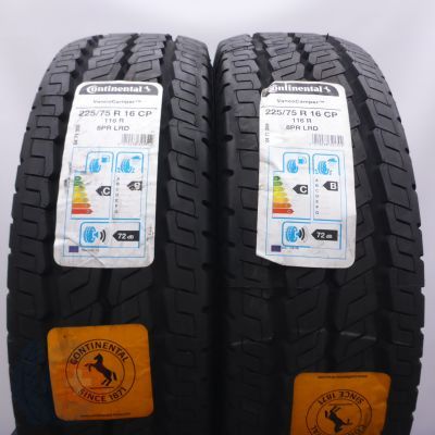 Opony 225/75 R16C 2x CONTINENTAL 116R VancoCamper Letnie 2020 Nieużywane 