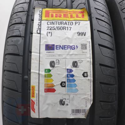 3. Opony 225/60 R17 4x PIRELLI 99V Cinturato P7 BMW Letnie 2024 