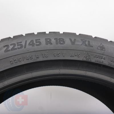 6. Opony 225/45 R18 4x CONTINENTAL 95V XL WinterContact Ts870P Zimowe 2021, 2022 7-7,2mm