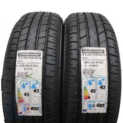 4. 4 x BRIDGESTONE 195/60 R16 C 99/97H Turanza ER30C Lato 2016 
