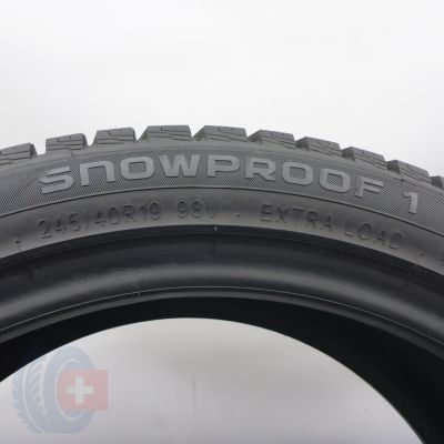 7. Opony 245/40 R19 4x NOKIAN 98V XL Snowproof 1 Zimowe 2024 7,2-7,8mm