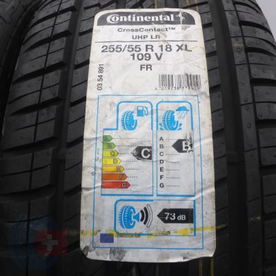 3. Opony 255/55 R18 4x CONTINENTAL 109V XL CrossContact UHP LR Letnie 2018 Nieużywane