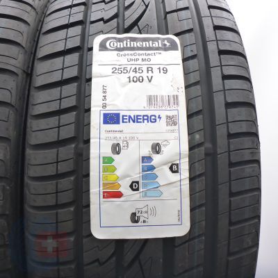 3. Opony 255/45 R19 4x CONTINENTAL 100V CrossContact UHP M0 Letnie 2022