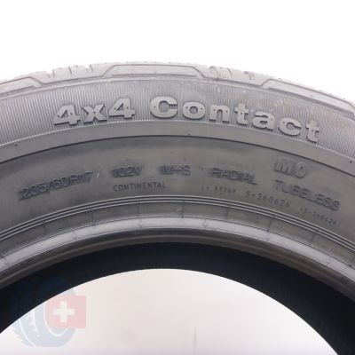 6. Opony 235/60 R17 4x CONTINENTAL 102V 4x4 Contact M0 M+A Letnie 2022 
