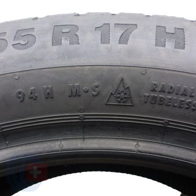 2. Opony 215/55 R17 4x CONTINENTAL 94H WinterContact TS850P zimowe 7,8-8,7mm 2019 Jak Nowe