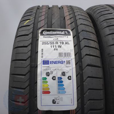 3. Opony 255/55 R19 4x CONTINENTAL 111W XL ContiSportContact 5 SUV J LR Letnie 2022 Nieużywane