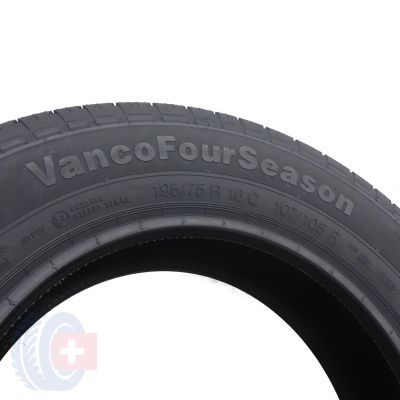 6. 4 x CONTINENTAL 195/75 R16C 107/105R VancoFourSeason Wielosezon 2018 