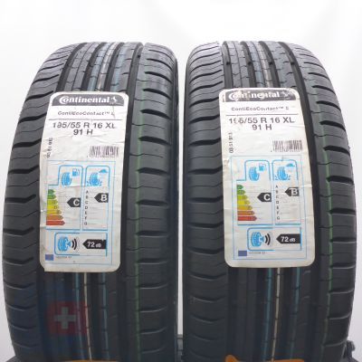 5. Opony 195/55 R16 4x CONTINENTAL 91H XL ContiEcoContact 5 Letnie 2020 