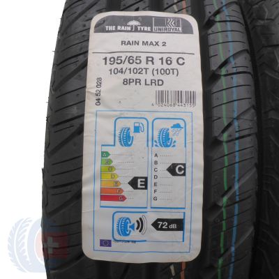 4. 4 x UNIROYAL 195/65 R16 C 100T Rain Maxx 2 Lato 2016 
