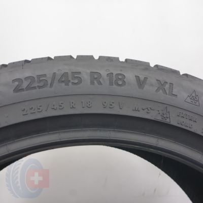 5. Opony 225/45 R18 4x CONTINENTAL 95V XL WinterContact TS870P Zimowe 2021, 2022 6,5-8mm