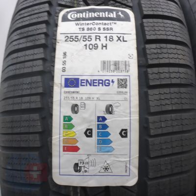 2. Opony 255/55 R18 4x CONTINENTAL 109H XL WinterContact Ts860S RunFlat Zimowe 2022 Nieużywane