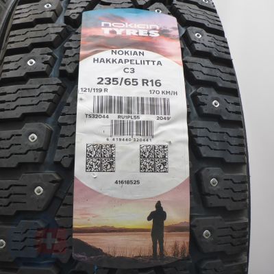 3. Opony 235/65 R16C 4x NOKIAN 121/119R Hakkapeliitta C3 KOLCE Zimowe 2021 