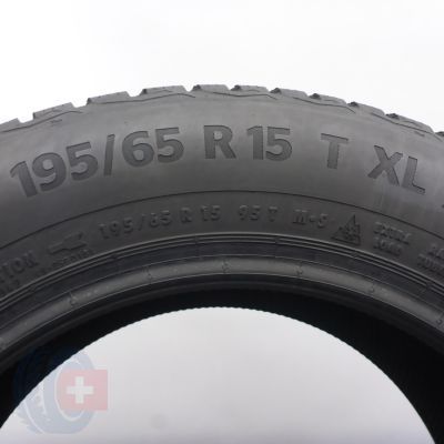 5. Opony 195/65 R15 2x CONTINENTAL 95T XL WinterContact TS870 Zimowe 2023 6,5mm