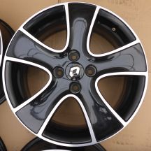 5. 4 x Alufelgi 16 RENAULT 4x100 6,5J Et44 Oryginalne Clio Lodgy Lutecia ZOE TPMS