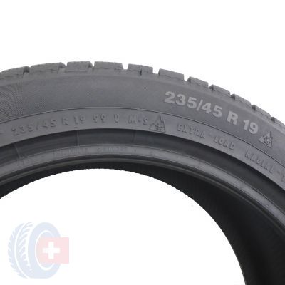 5. 2 x CONTINENTAL 235/45 R19 99V XL ContiWinterContact TS 830 P M0 Zima 2016 7,2mm JAK NOWE
