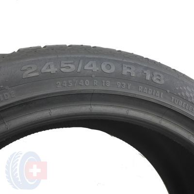 6. 1 x CONTINENTAL 245/40 R18 93Y ContiSportContact 5 MO Lato 2016 