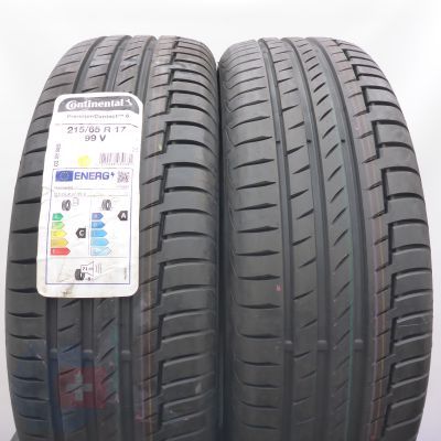 Opony 215/65 R17 2x CONTINENTAL 99V PremiumContact 6 Letnie 2021 