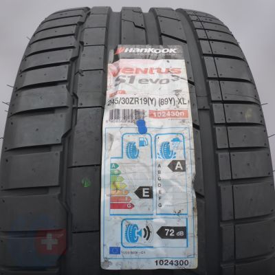 Opona 245/30 R19 1x HANKOOK 89Y XL Ventus S1 evo3 Letnia 2019 Jak Nowa