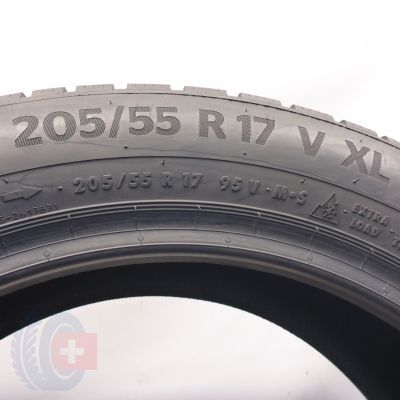 5. Opony 205/55 R17 4x CONTINENTAL 95V XL WinterContact TS870P Zimowa 2021, 2024 6,8-7,5mm