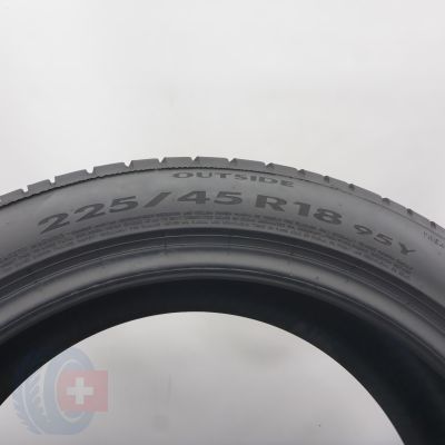 4. Opony 225/45 R18 2x PIRELLI 95Y XL Cinturato P7 Letnie 2023, 2025 6,5mm