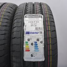 2. Opony 215/60 R16C 4x CONTINENTAL 103/101T VanContact Ultra Letnie 2023, 2024 Nieużywane 