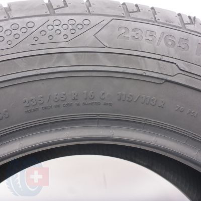 6. Opony 235/65 R16C 2x CONTINENTAL 115/113R ContiVan Contact 200 Letnie 2018/19 8,6-8,5mm 