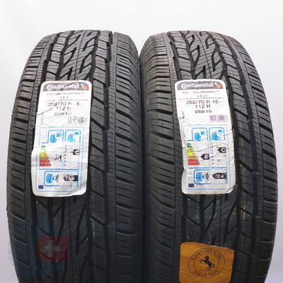 3. Opony 265/70 R16 4x CONTINENTAL 112H ContiCrossContac LX 2 Letnie M+S 2019 