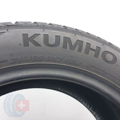 4. Opony 215/55 R17 2x KUMHO 98V XL WinterCraft 52+ Zimowe 2025 8,2mm