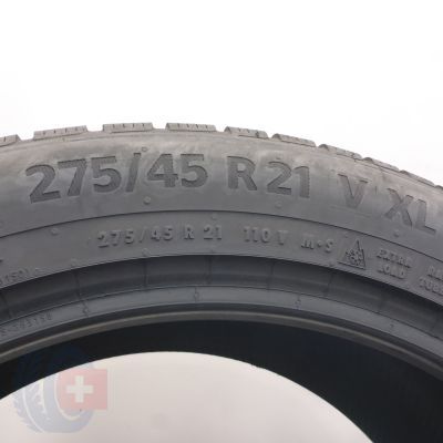 5. Opony 275/45 R21 2x CONTINENTAL 110V XL WinterContact Ts870P Zimowe 2024 7,8mm