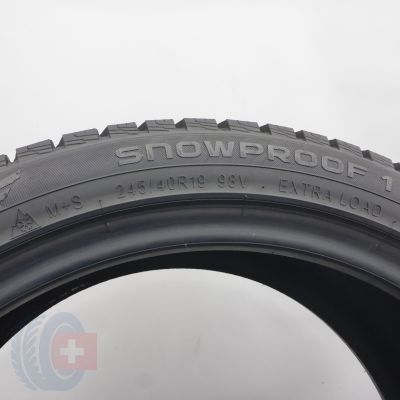 5. Opony 245/40 R19 2x NOKIAN 98V XL Snowproof 1 Zimowe 2024 7,6mm