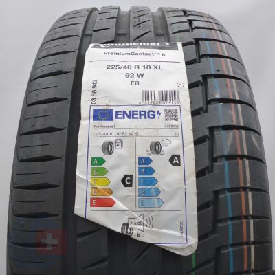 Opona 225/40 R18 1x CONTINENTAL 92W XL PremiumContact 6 Letnia 2023