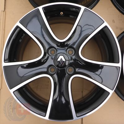 2. 4 x Alufelgi 16 RENAULT 4x100 6,5J Et44 Oryginalne Clio Lodgy Lutecia ZOE TPMS