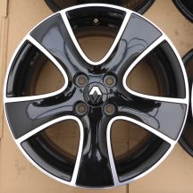 2. 4 x Alufelgi 16 RENAULT 4x100 6,5J Et44 Oryginalne Clio Lodgy Lutecia ZOE TPMS