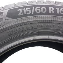 6. Opony 215/60 R16C 4x CONTINENTAL 103/101T ContiVanContact eco Letnie 2021 Jak Nowe
