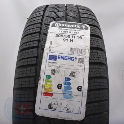 Opona 205/55 R16 1x CONTINENTAL 91H WinterContact TS 860S BMW RunFlat Zimowa 2022 Nieużywana 