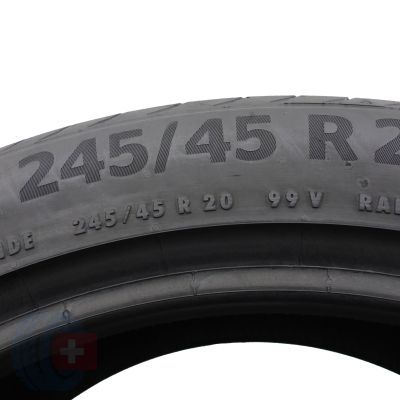 7. Opony 245/45 R20 4x CONTINENTAL 99V PremiumContact 6 Letnie 2022 7-7,2mm