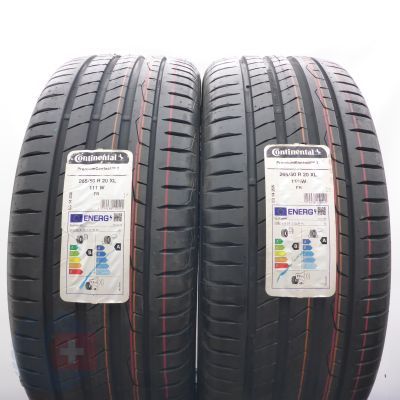 4. Opony 265/50 R20 4x CONTINENTAL 111W XL PremiumContact 7 Letnie 2024 Nieużywane