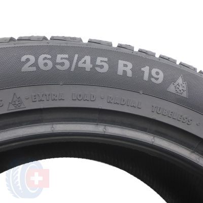 5. 2 x CONTINENTAL 265/45 R19 105V XL ContiWinterContact TS830 P NO 2016 Zima 6,8mm